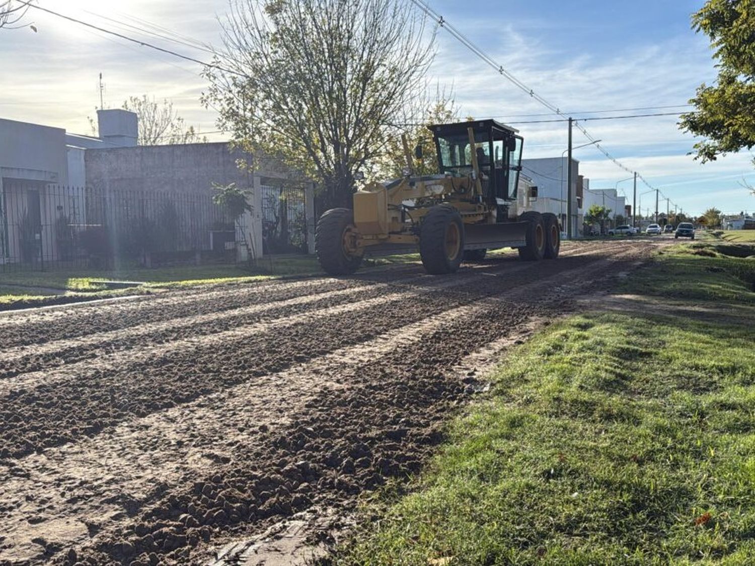 Se realizó el mantenimiento de calles con sembrado de piedra