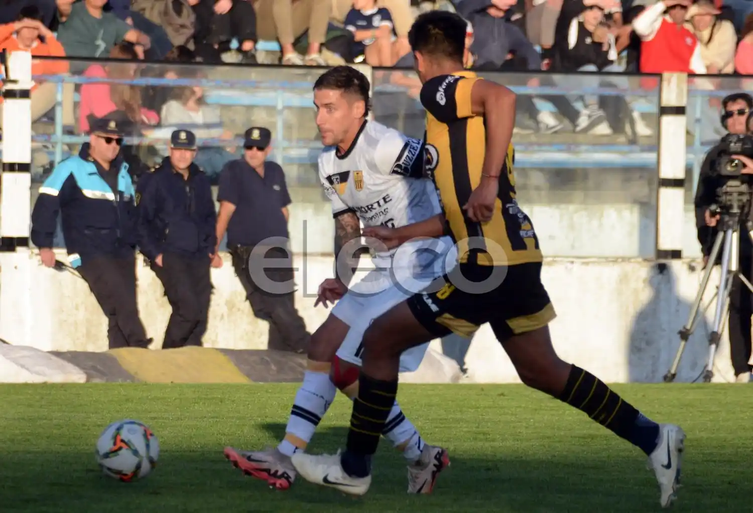 Santamarina fue al estadio y esta noche viaja a Cipolletti
