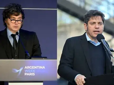 Javier Milei y Axel Kicillof.