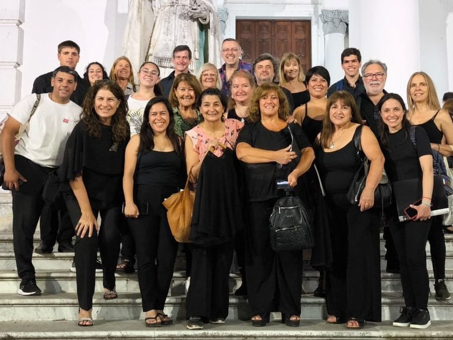 Integrantes del Ensamble Juan Sebastián en Paraná para el gran concierto Música por la Paz.