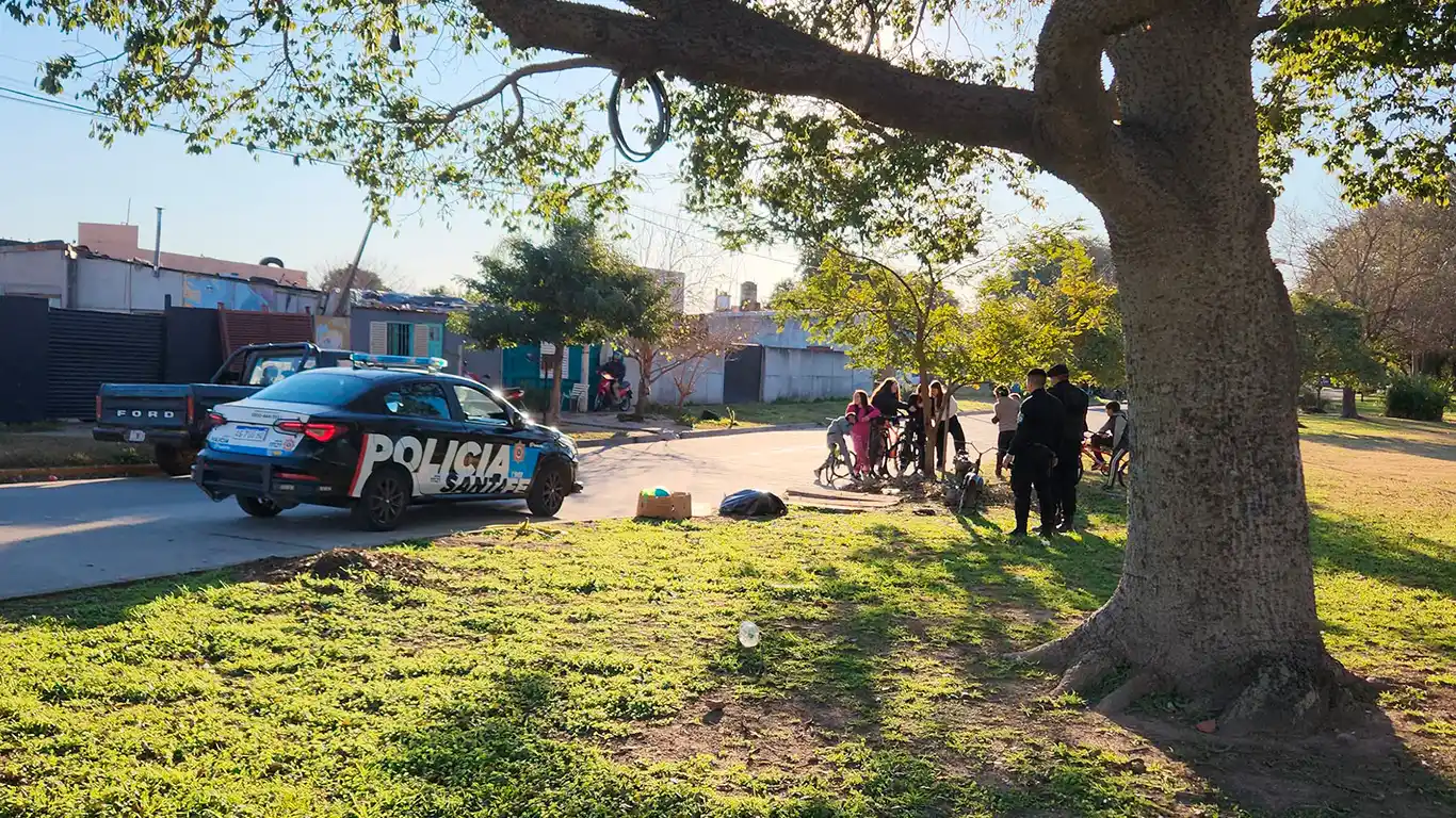 La estructura de la moto y el motor de una Corven Energy 110 fue hallado este martes