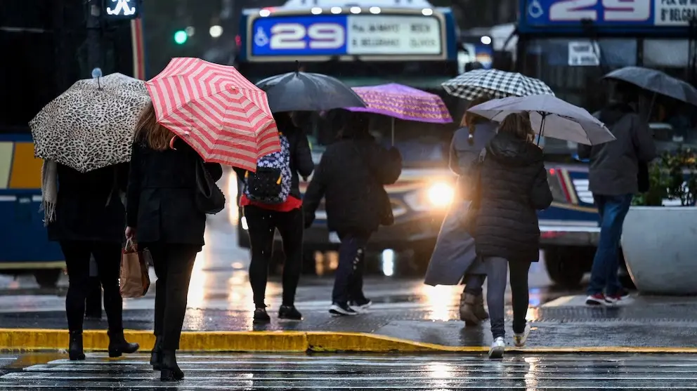 Lluvia en la provincia de Buenos Aires.
