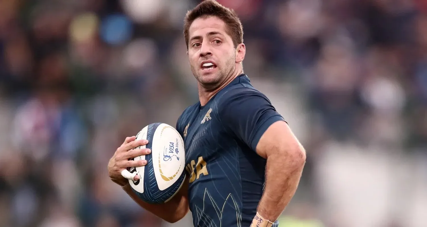 Santiago Cordero en acción con Los Pumas. Créditos: REUTERS/Mariana Greif