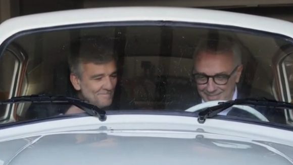 "Se está quedando sin nafta": Zamora y Zabaleta ironizaron sobre el presente del peronismo con un auto Justicialista
