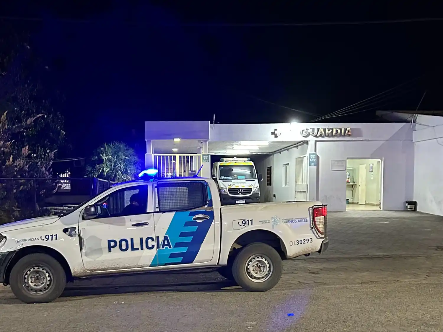 El herido fue asistido en la Guardia.