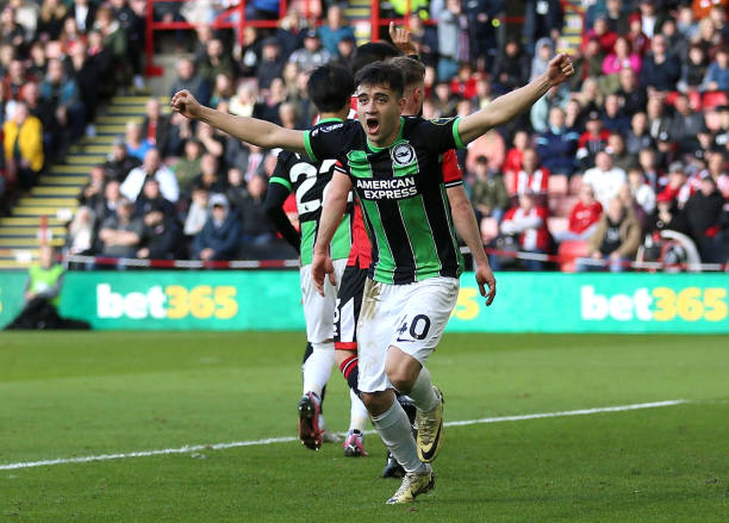 Buonanotte convirtió en la goleada de Brighton