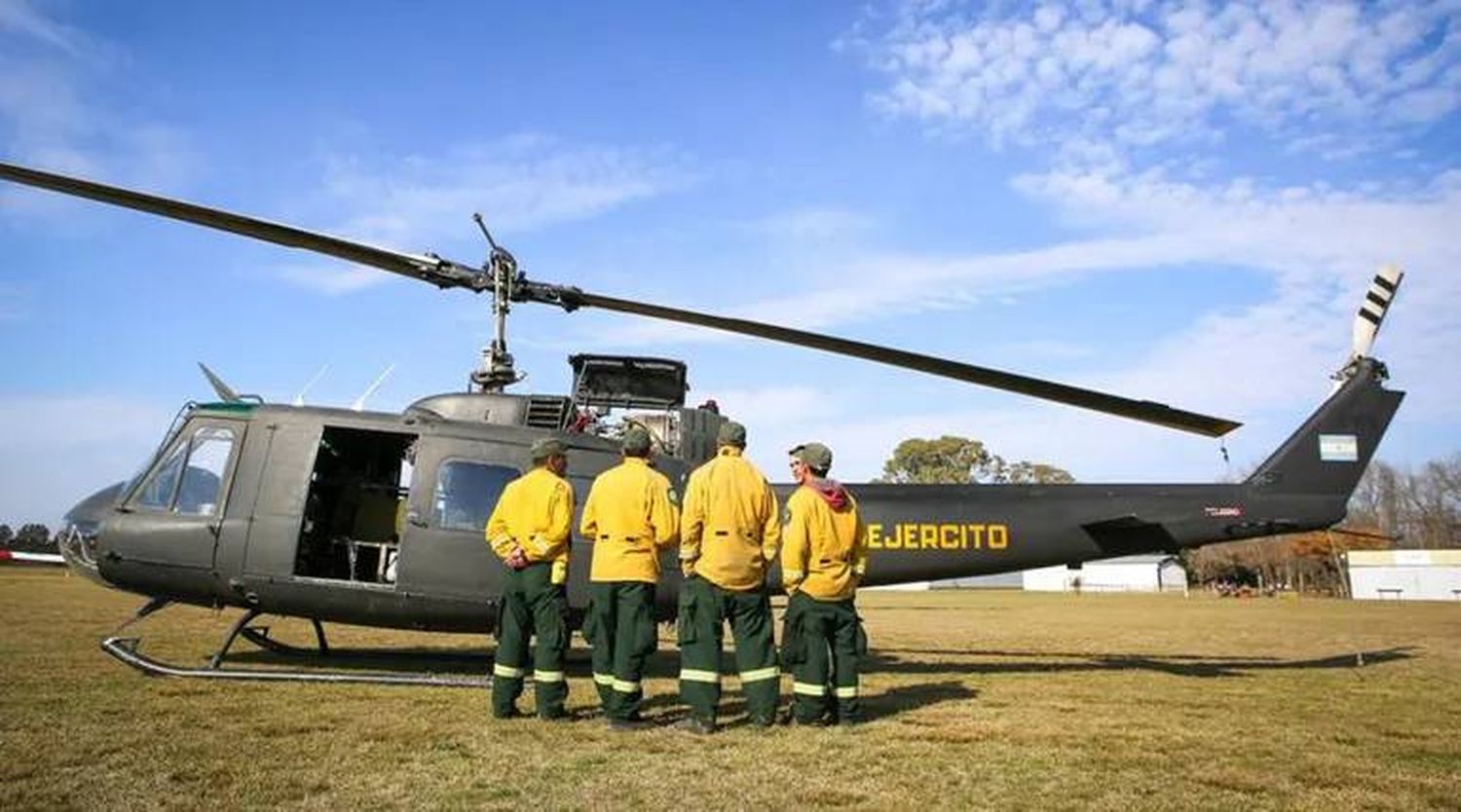 Llegar al Delta el apoyo de las Fuerzas Armadas para combatir incendios