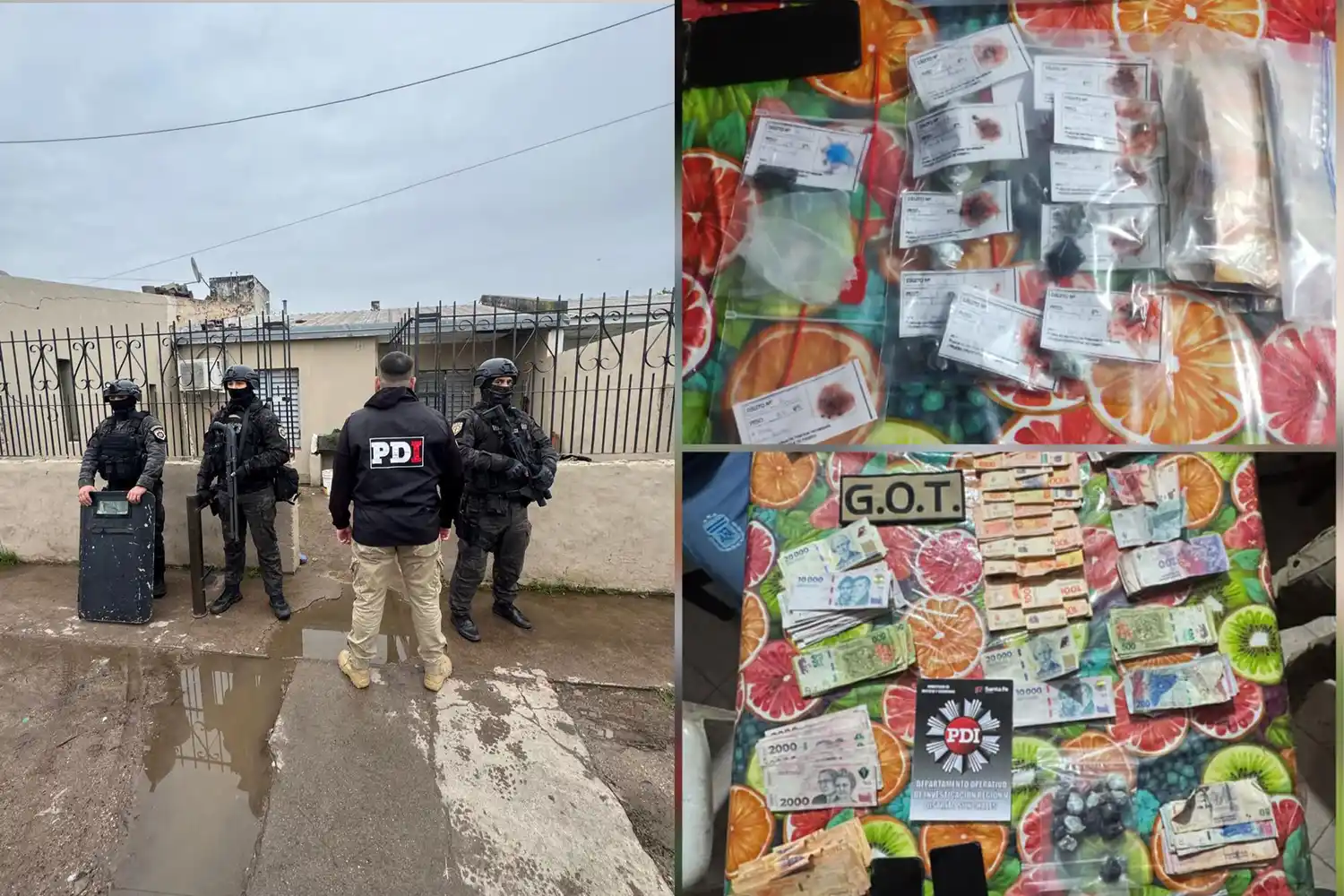 Detuvieron a un hombre y a una mujer durante un allanamiento por microtráfico