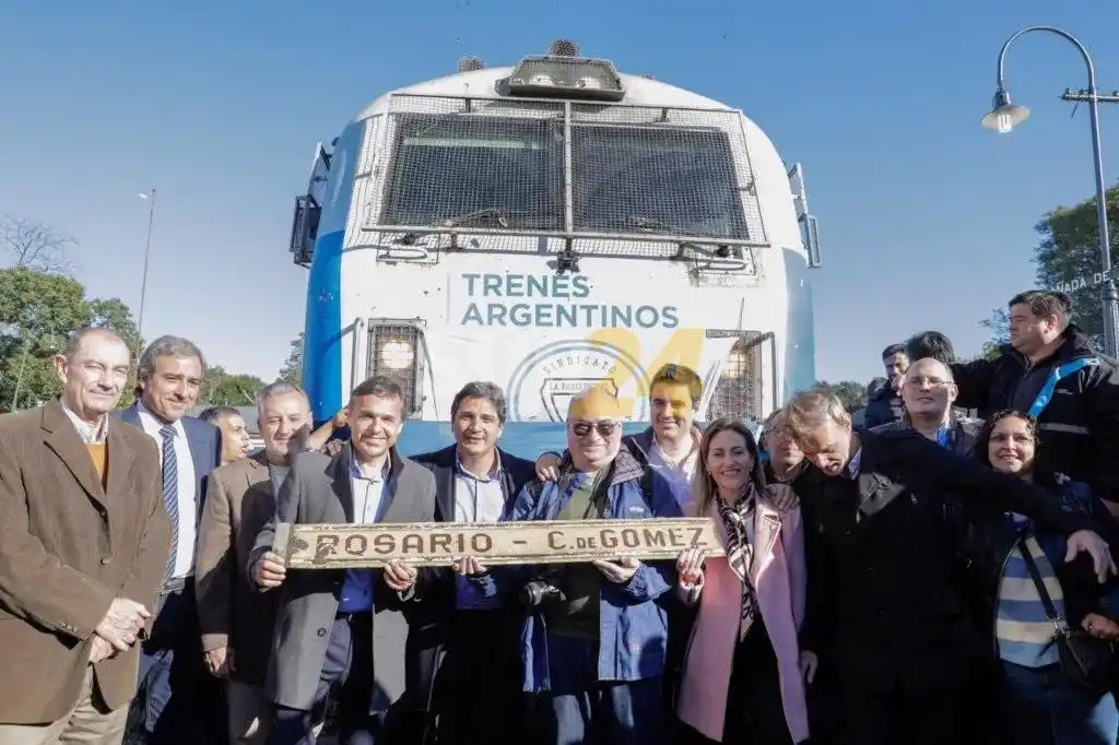 Llegó a Rosario Norte el tren experimental desde Cañada de Gómez