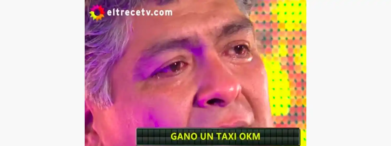 El llanto desconsolado de un taxista que ganó un 0 kilómetro en el programa de Guido Kaczka
