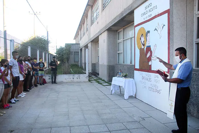 Inauguraron un mural en honor del beato Carlo Acutis