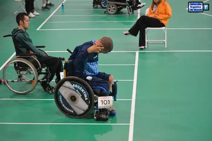 Mauricio "Coqui" Ibarbure en competencia. 