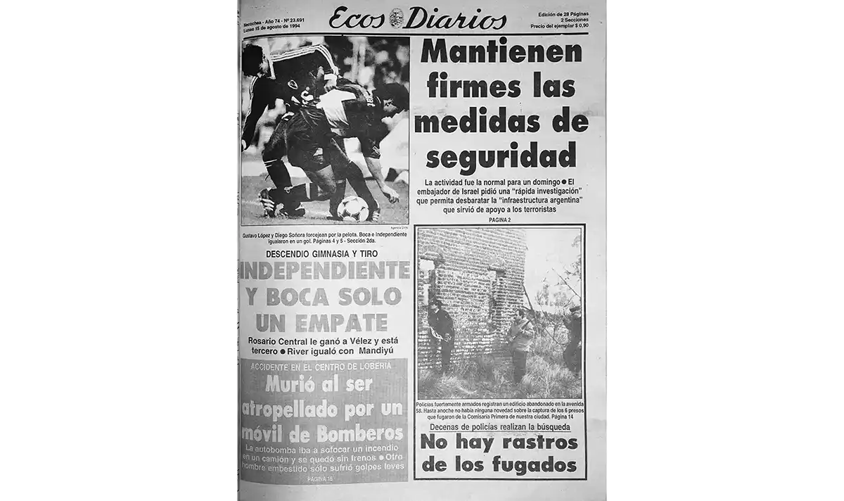Lunes 15 de agosto de 1994