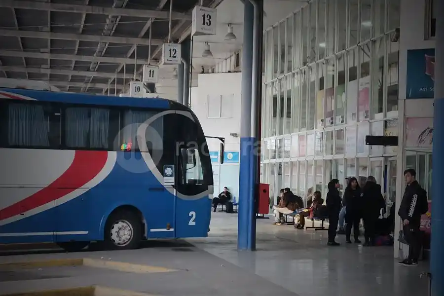 Los minibuses recuperados fueron exhibidos frente a la Plaza 25 de Mayo