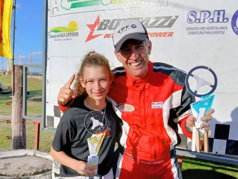 Trinidad Windholz y Cristian Molardo, los ganadores del fin de semana .Foto: PRENSA MSAP Y MP