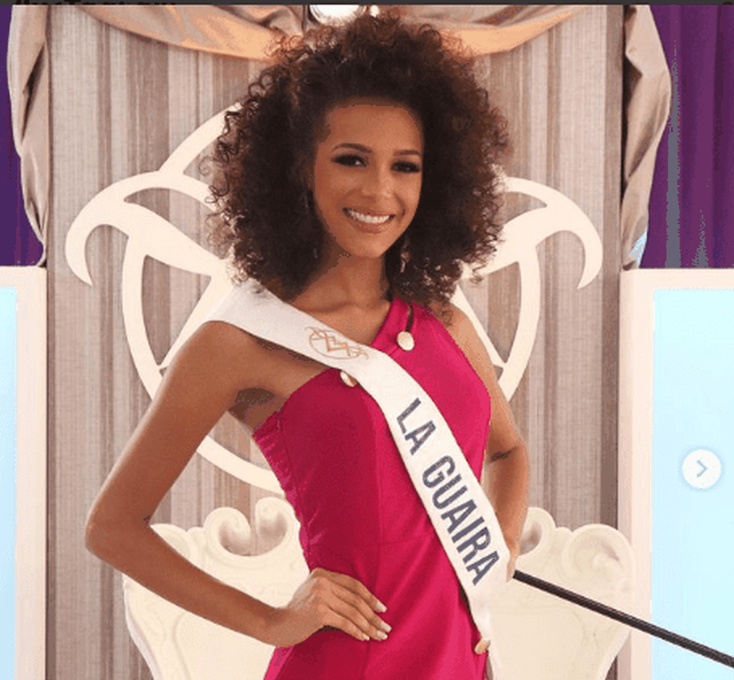 Miss La Guaira gusta por su tipo exótico.