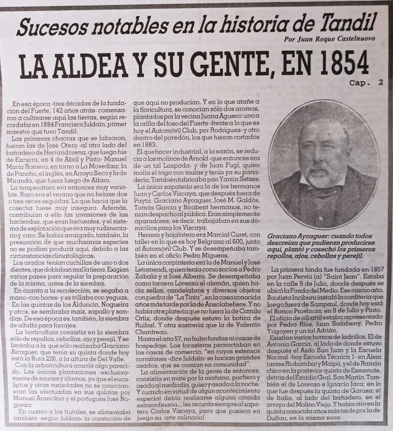 La aldea y su gente, en 1854 - Cap. 2