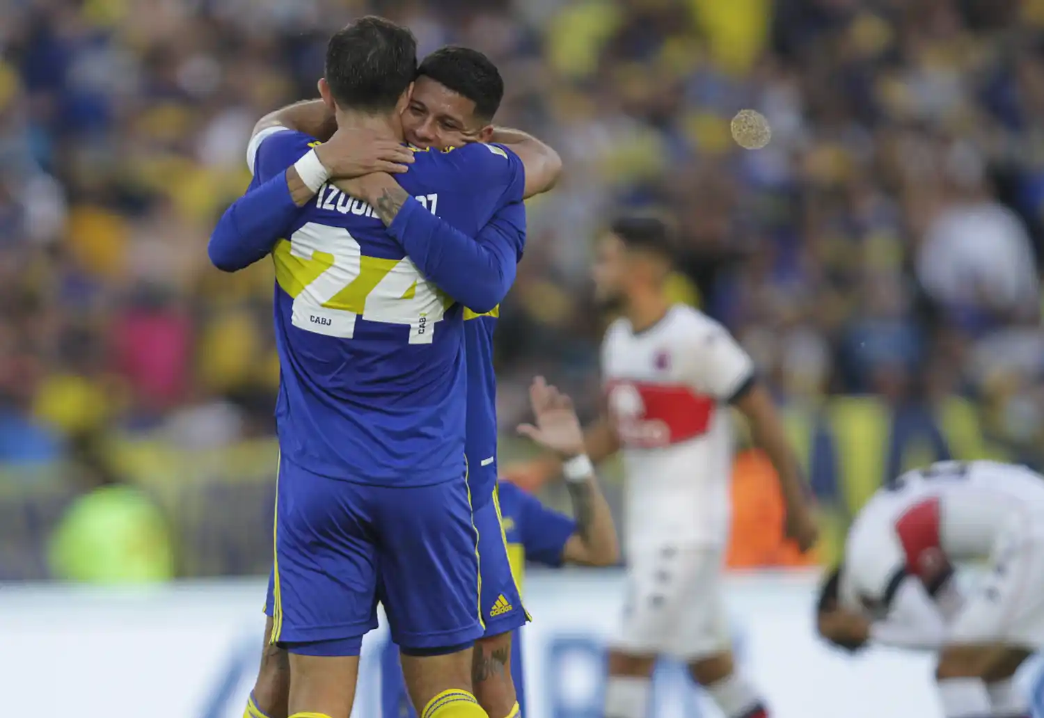 Izquierdoz y Rojo integran la dupla central de Boca.