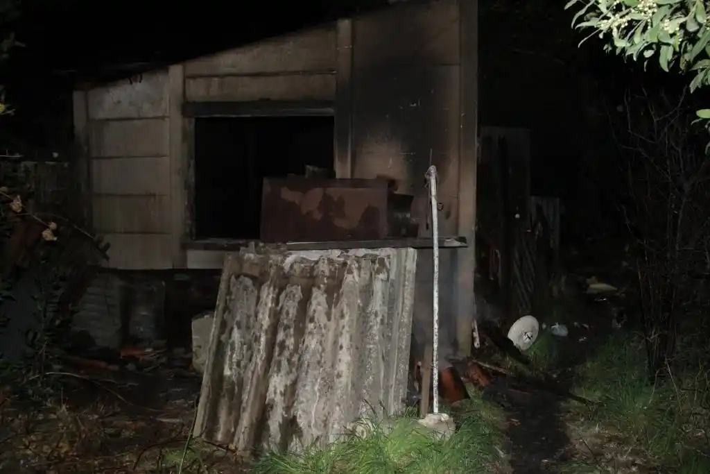 Incendio en una casa sin moradores