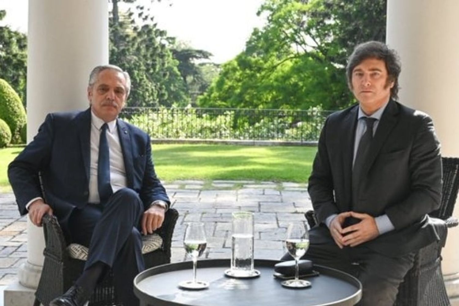 Alberto Fernández y Javier Milei