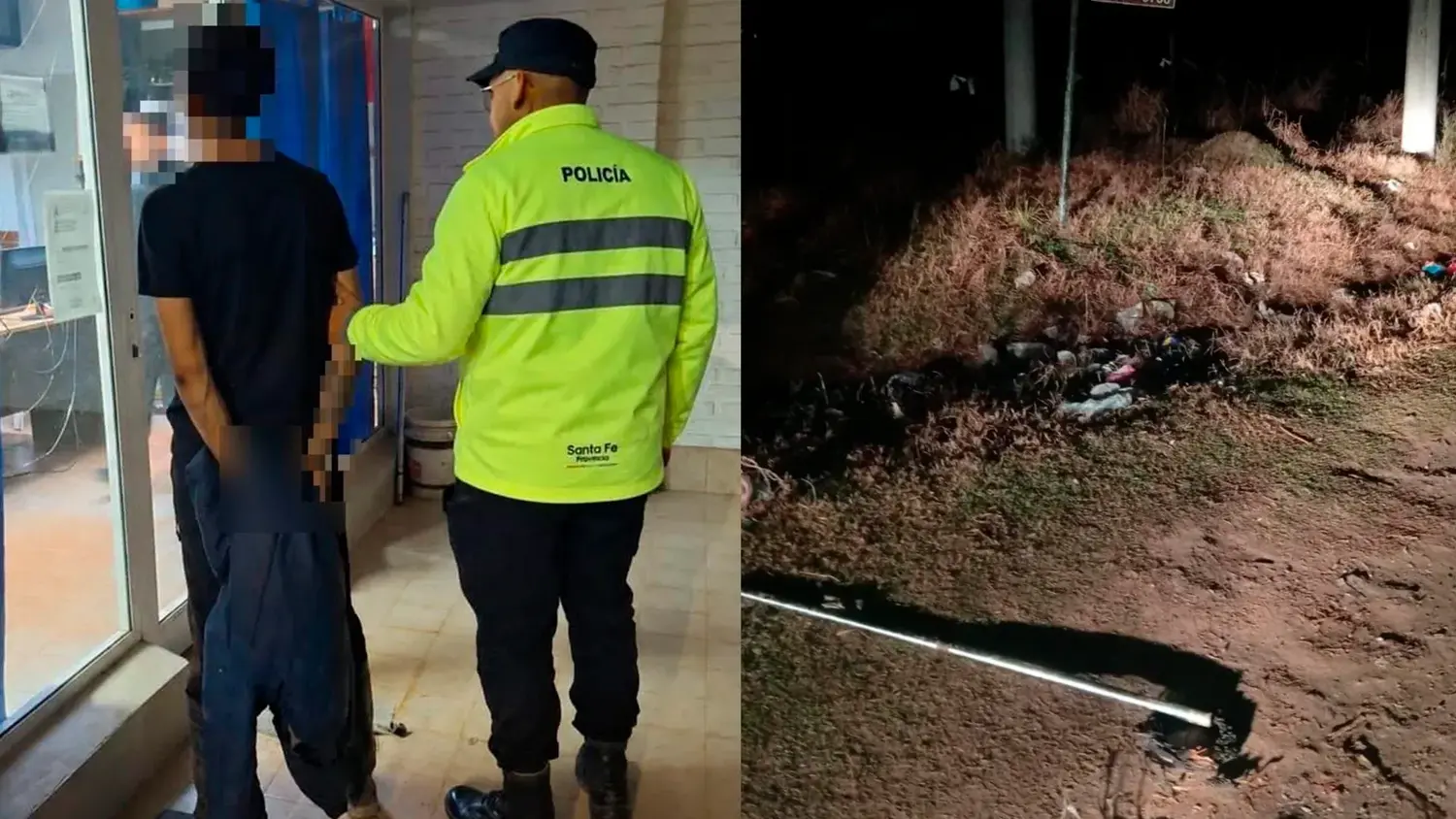 Le quiso robar los cables a un puesto fijo de la policía y terminó aprehendido