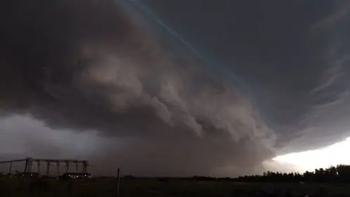Tormenta: la foto de Patricia Ríos desde Bajo Puerto