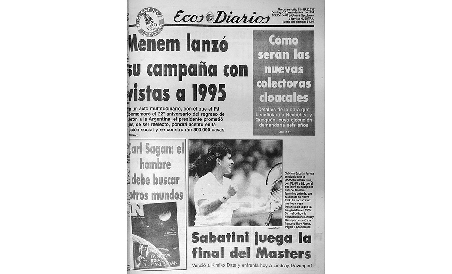 Domingo 20 de noviembre de 1994