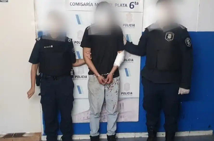 Durante el procedimiento se constató que presentaba una herida cortante en uno de sus brazos.