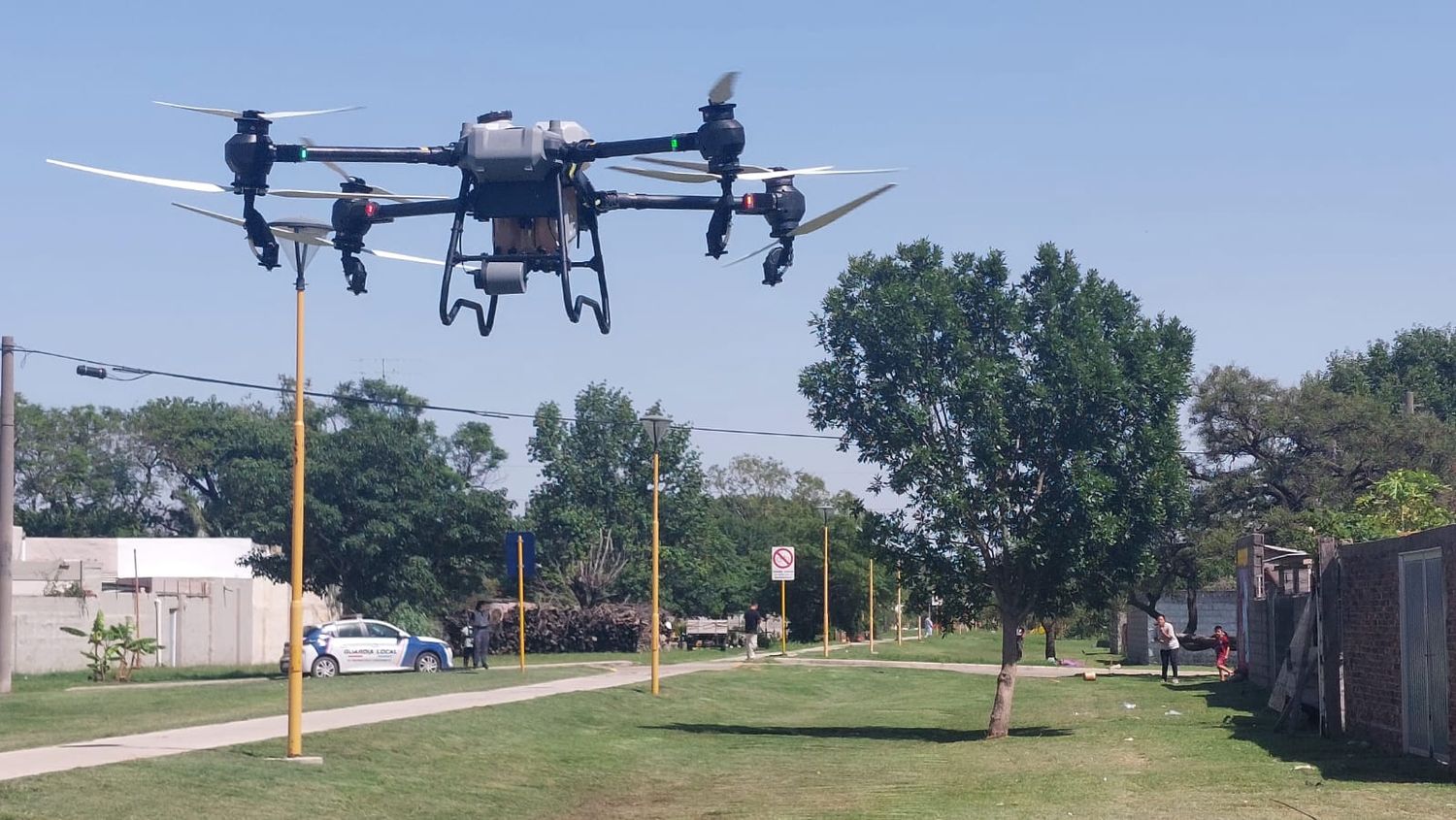 fumigacion con drone dengue