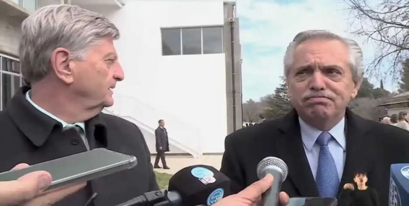 Fernández en La Pampa junto al gobernador Sergio Ziliotto.