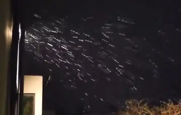 Los vecinos de Sierra de los Padres capturaron el fenómeno.