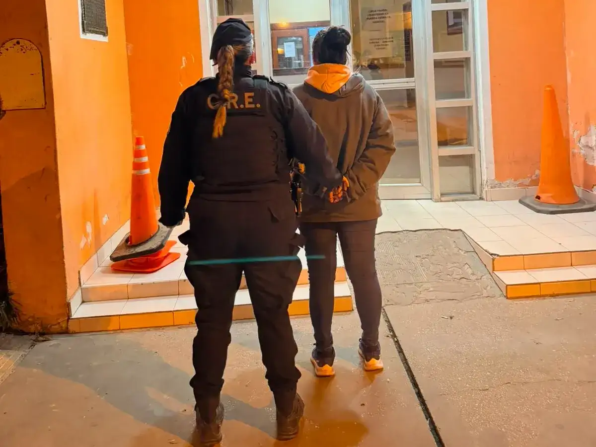 La femenina fue trasladada a la Comisaría Segunda.