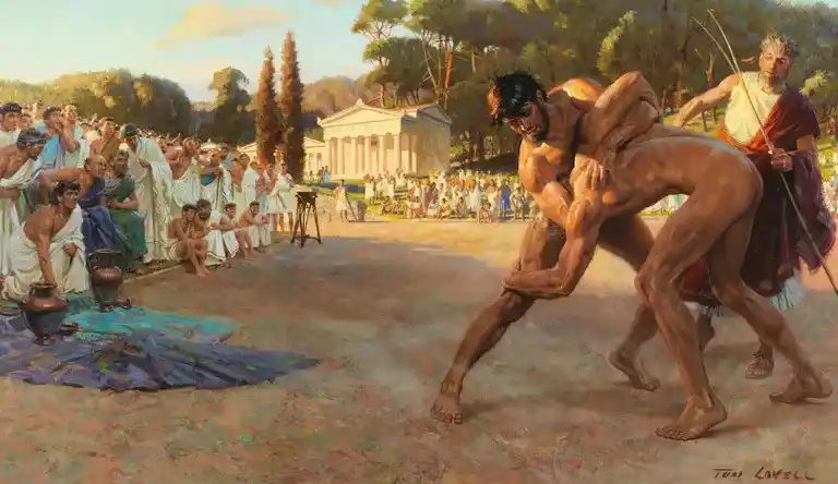 La lucha es uno de los deportes más antiguos de los que se tiene constancia, con pinturas que datan de hace 15 000 años.