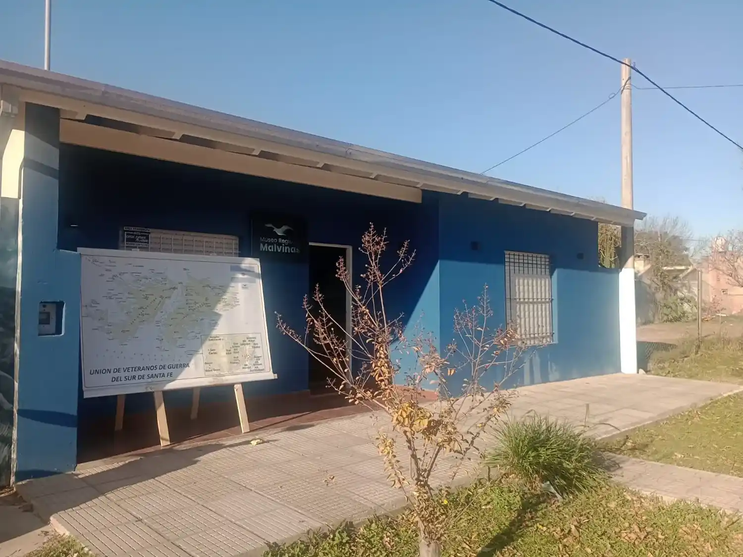 Sede de la Unión de Veteranos de Guerra del Sur de Santa Fe, en San Martín al 2300, donde se reciben las donaciones. Foto: Gentileza