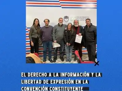 Representantes de la Asociación de Prensa de Sta.Fe y del Sindicato de Rosario expusieron ante los convencionales constituyentes. Foto:APSF