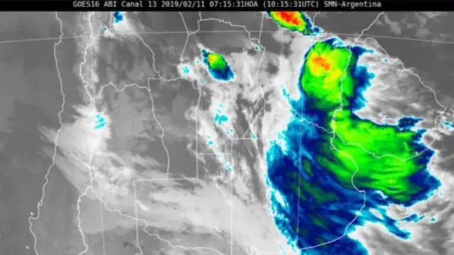 Entre Ríos incluida en tres de los cuatro alertas meteorológicos del SMN