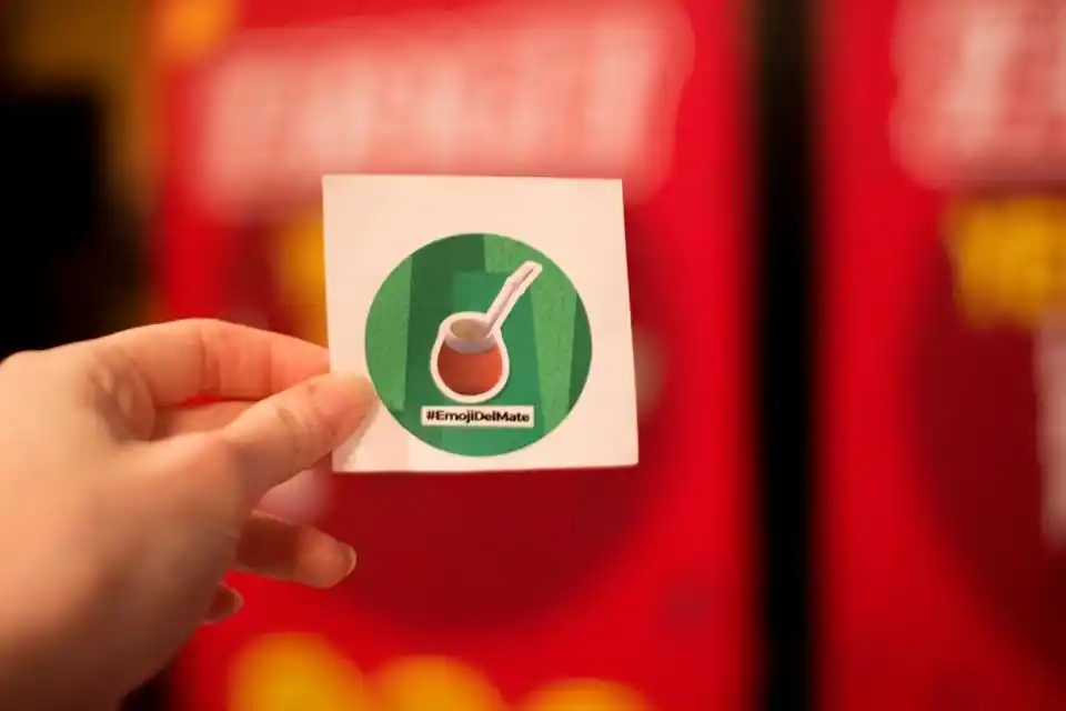 El emoji del mate fue furor en Nueva York