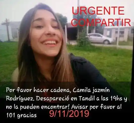 Buscan a una joven que desapareció ayer