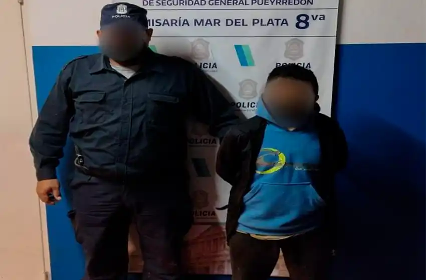 Video: lo atrapan dentro de un predio de venta de autopartes