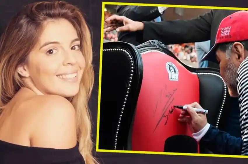 Dalma Maradona hizo un curioso pedido tras conocer el sillón que usó el Diego en el Coloso