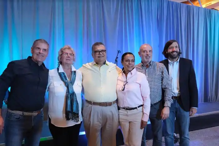 Los motores de la reinauguración de la librería Alejandría. Foto suministrada