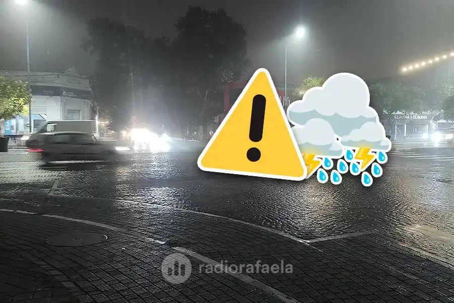 Alerta amarilla en Rafaela y la región por tormentas y ráfagas intensas que pueden alcanzar los 90 km/hs