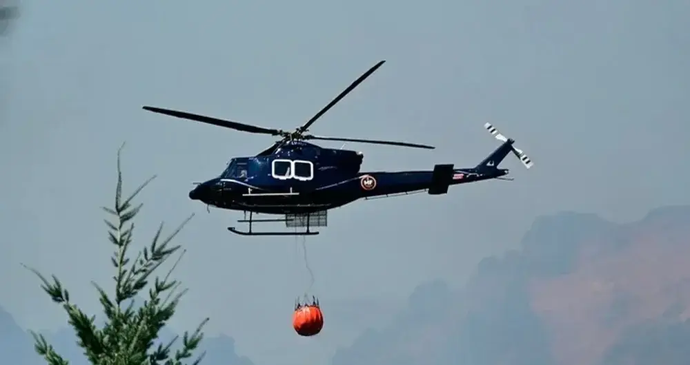 San Juan: siete muertos al caer un helicóptero de control