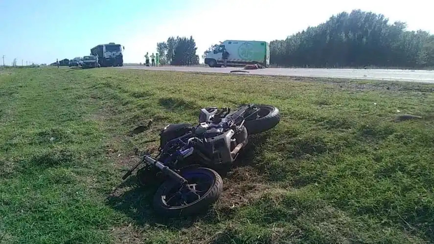 En un accidente en la Ruta 3 murió un motociclista