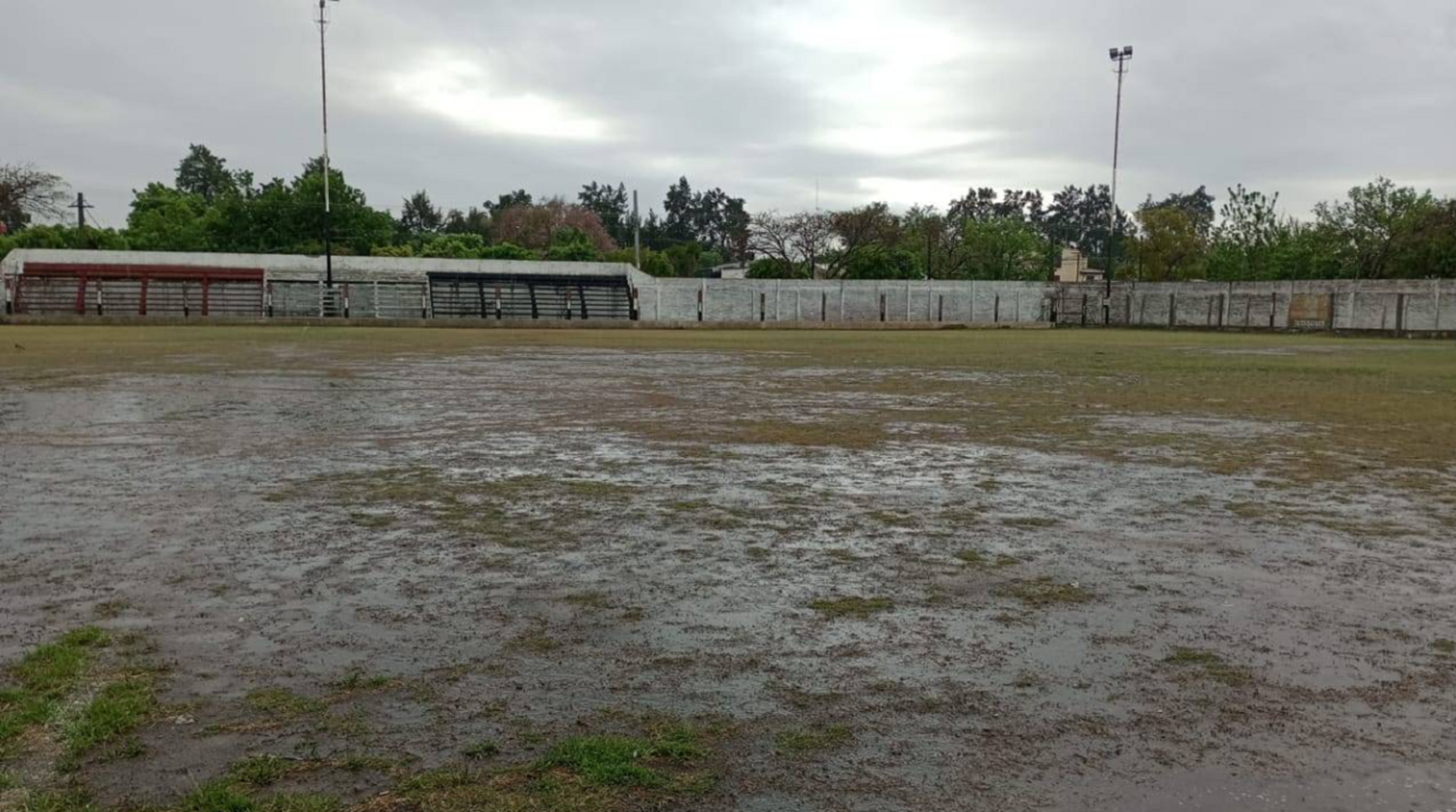 La lluvia obligó a suspender los encuentros del fútbol liguista