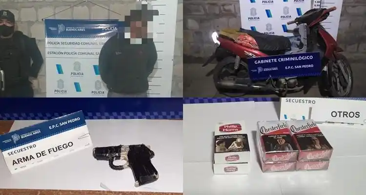 Detuvieron a un hombre que, con su sobrino, asaltó a un cadete y en un comercio