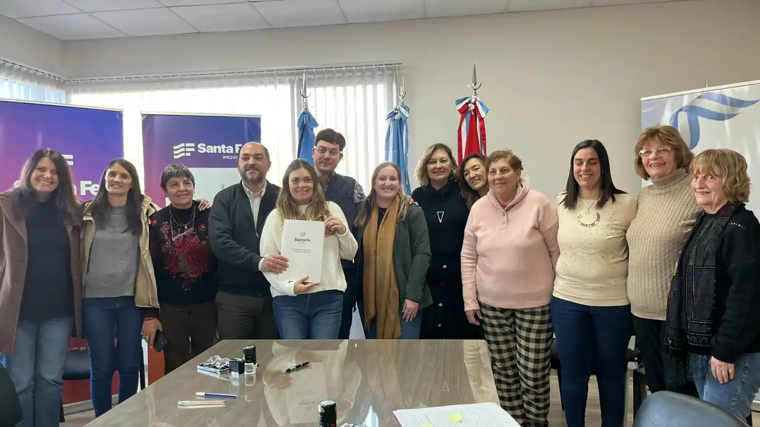 La diputada de la UCR formó parte de la firma de convenios.