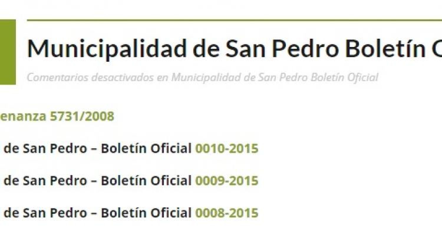 > Otra semana más sin Boletín Oficial
