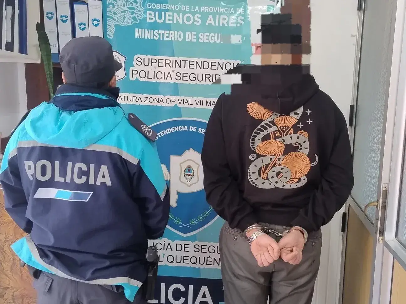 El sujeto oriundo de Chubut fue aprehendido y le secuestraron el arma y proyectiles