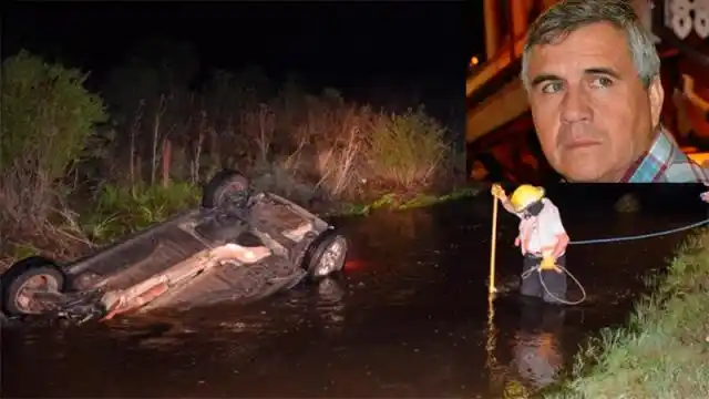 El hombre fallecido al quedar sumergido su auto había sido padre hace 5 meses